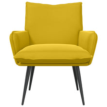 Fauteuil Geel fluweel