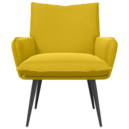 Fauteuil Geel fluweel