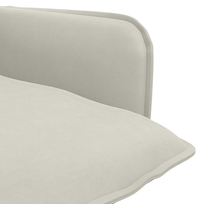 Fauteuil Crèmekleurig fluweel