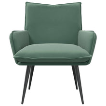 Fauteuil Zeegroen fluweel