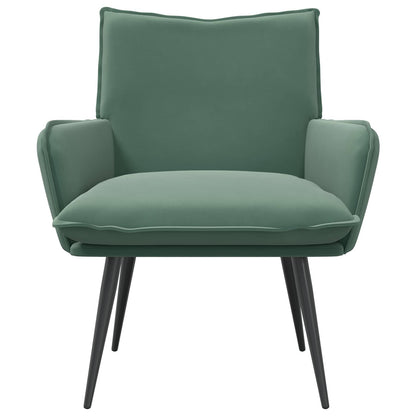Fauteuil Zeegroen fluweel