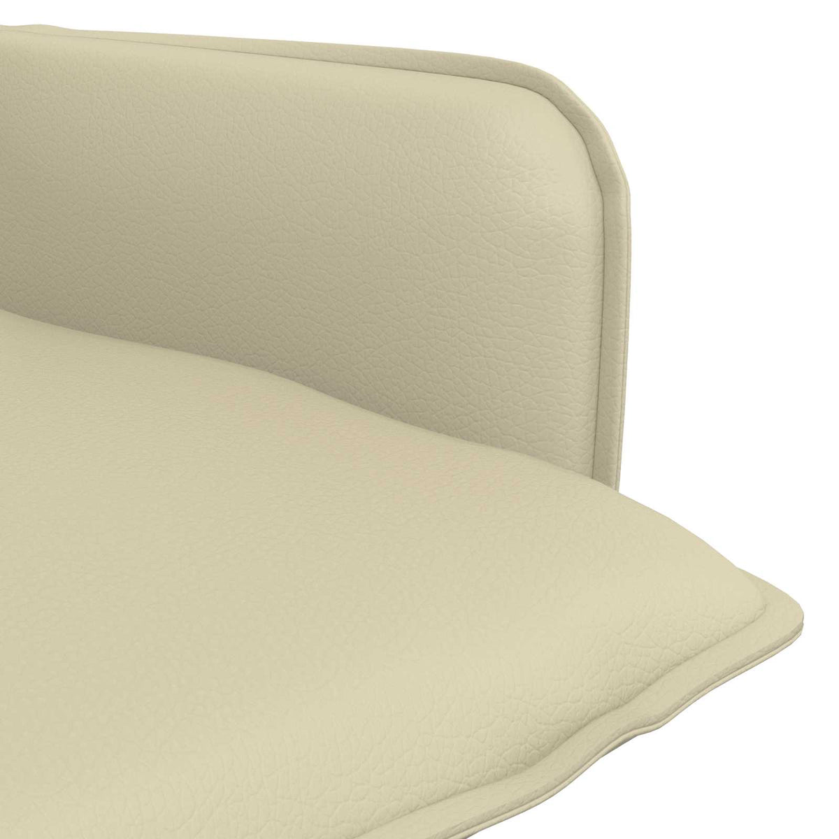 Fauteuil Crèmekleurig Kunstleer