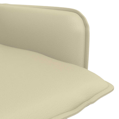 Fauteuil Crèmekleurig Kunstleer