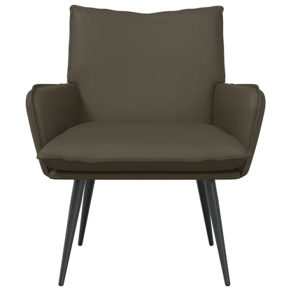 Fauteuil Grijs Kunstleer