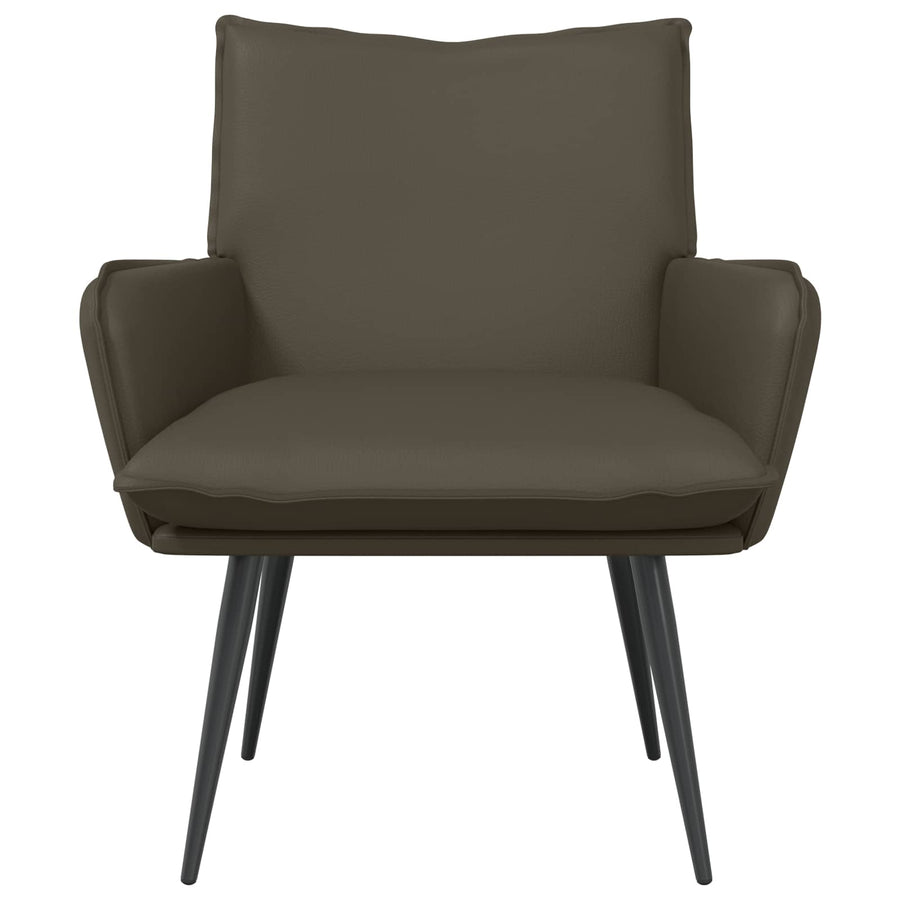 Fauteuil Grijs Kunstleer
