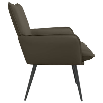 Fauteuil Grijs Kunstleer