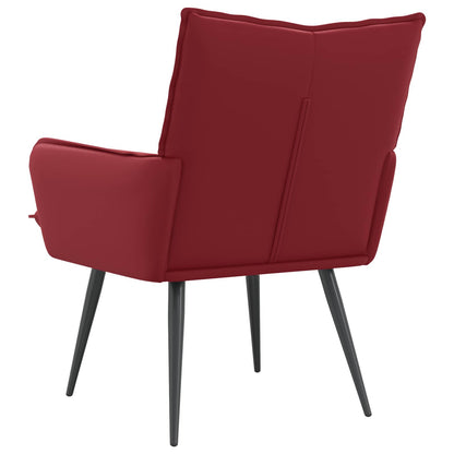 Fauteuil Wijnrood Kunstleer