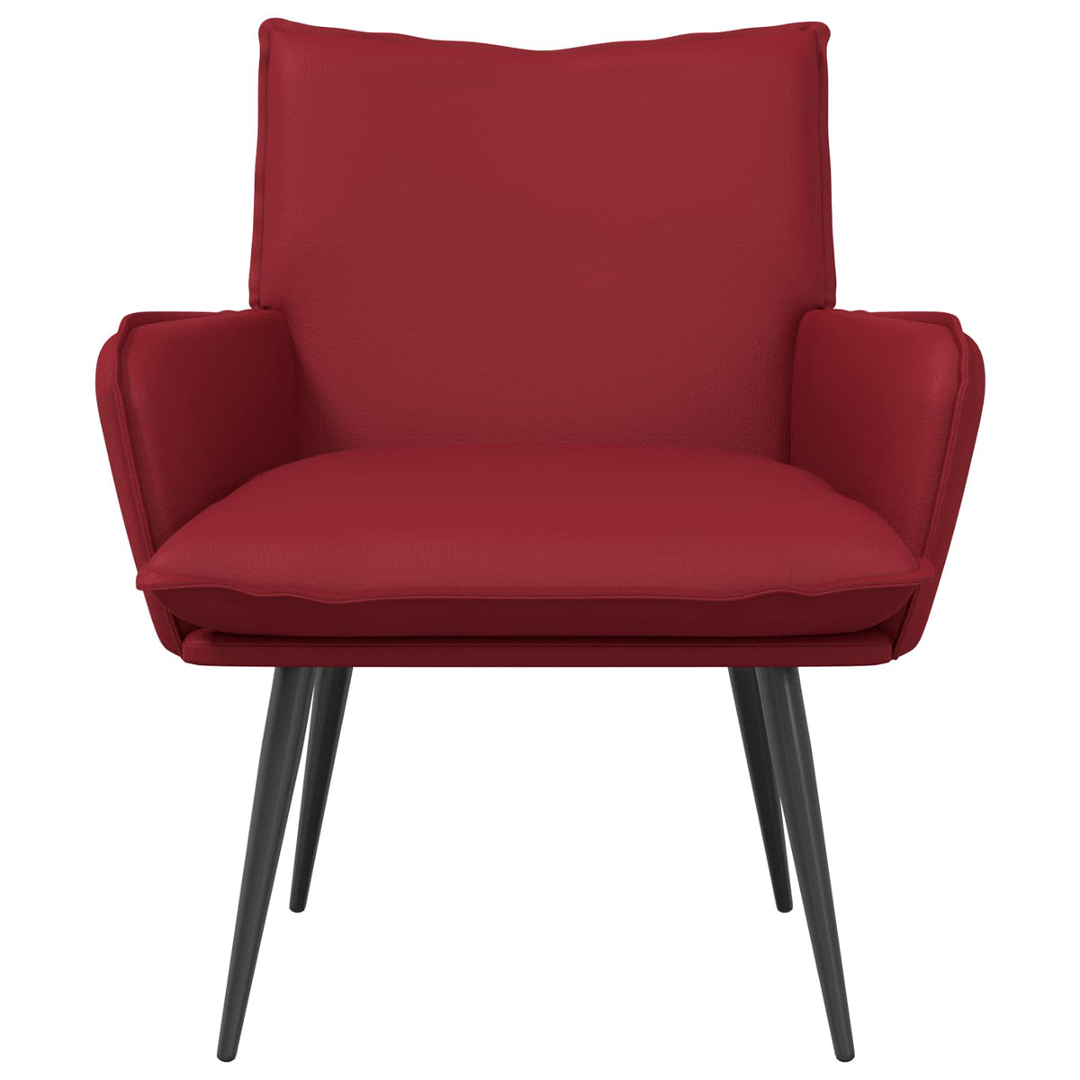 Fauteuil Wijnrood Kunstleer