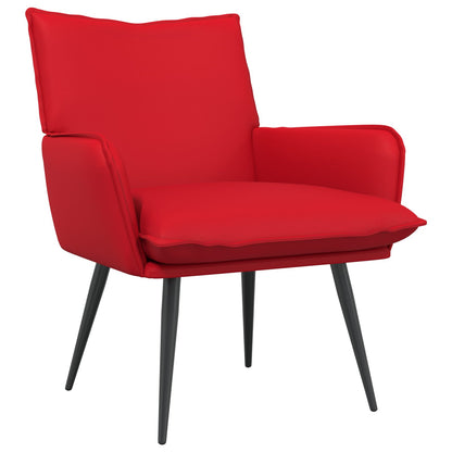 Fauteuil Rood Kunstleer