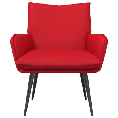 Fauteuil Rood Kunstleer