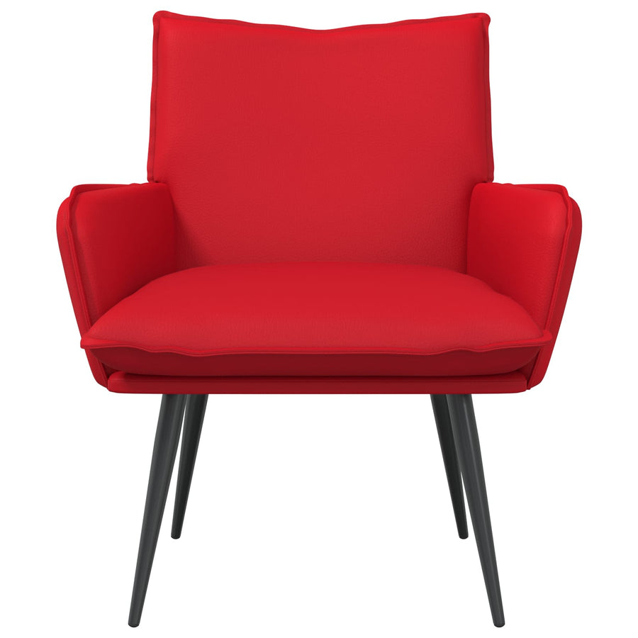 Fauteuil Rood Kunstleer