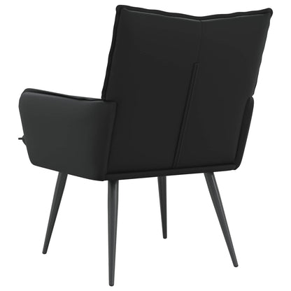 Fauteuil Zwart Kunstleer