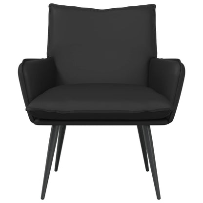 Fauteuil Zwart Kunstleer