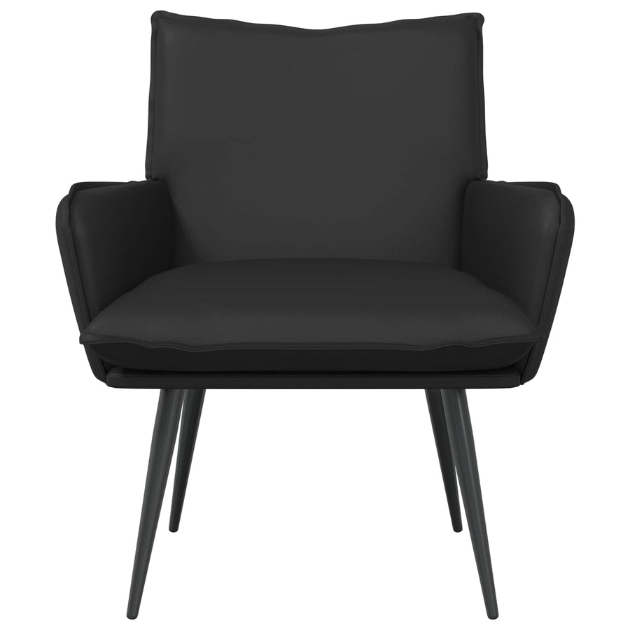 Fauteuil Zwart Kunstleer