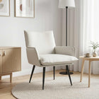 Fauteuil wit kunstleer 70x73x83 cm