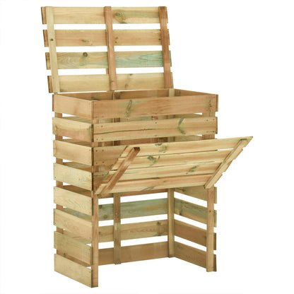 Latten tuincomposter 2 pcs Groen 110 x 58 x 113 cm
