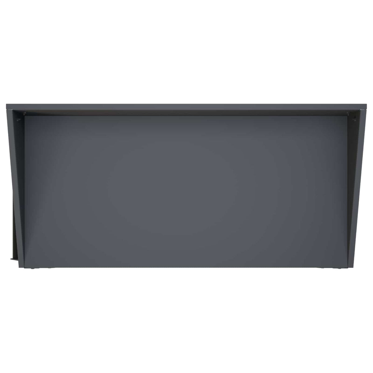 Pottafel met Wielen 96 x 50 x 89 cm Koudgewalst staal Antraciet