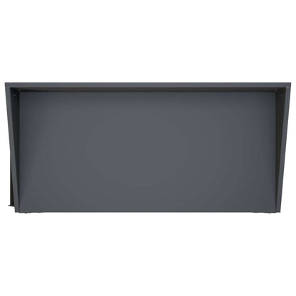 Pottafel met Wielen 96 x 50 x 89 cm Koudgewalst staal Antraciet