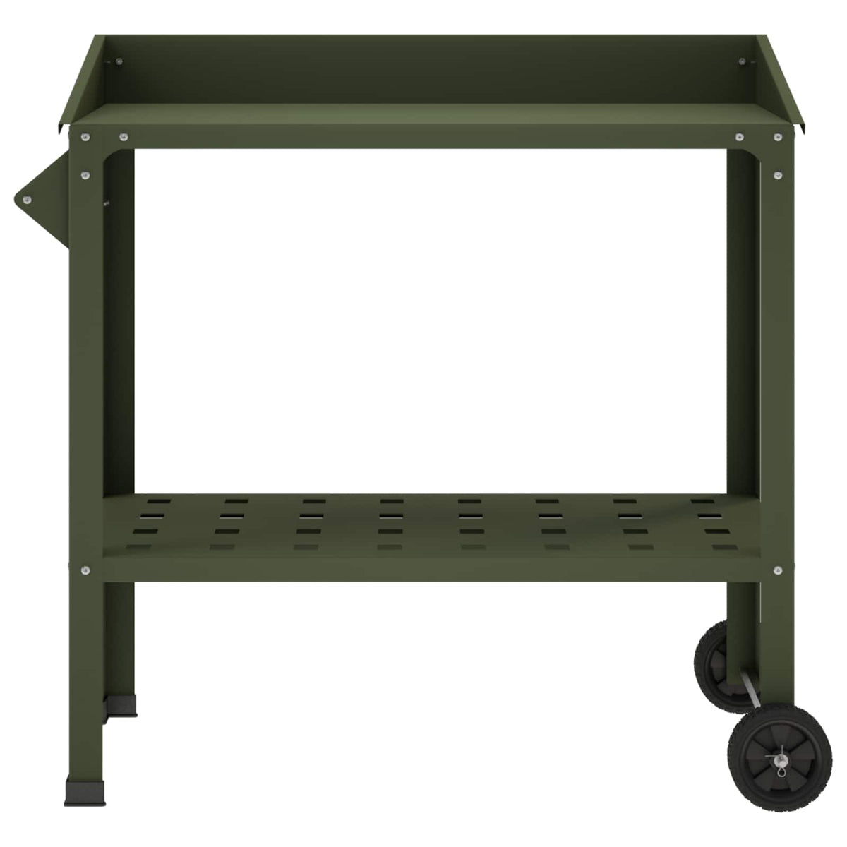 Pottafel met Wielen 96 x 50 x 89 cm Koudgewalst staal