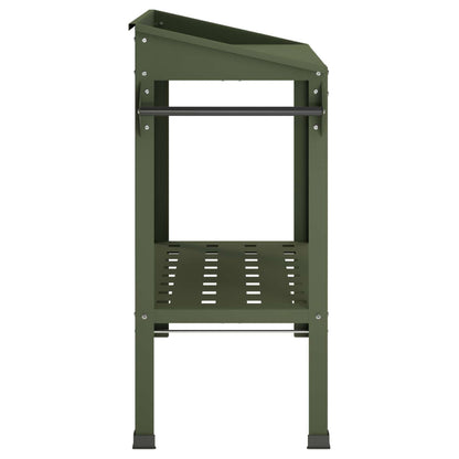 Pottafel met Wielen 96 x 50 x 89 cm Koudgewalst staal