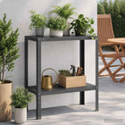 Planttafel 100x40x80 cm staal zwart