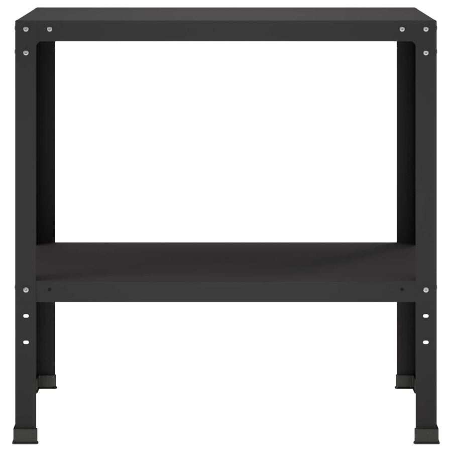 Planttafel 100 x 40 x 80 cm Gepoedercoat staal Zwart