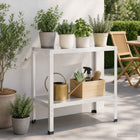 Planttafel 100x40x80 cm staal wit