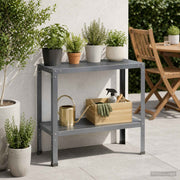Planttafel 100x40x80 cm gepoedercoat staal antraciet