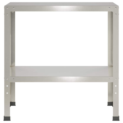 Planttafel 100 x 40 x 80 cm Roestvrij staal zilver