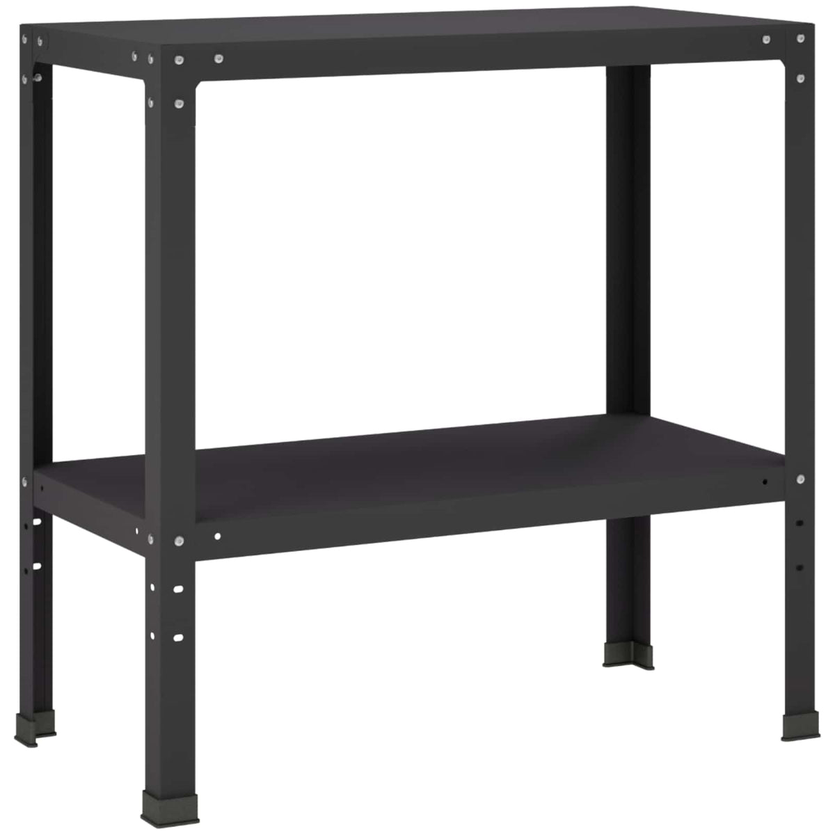 Planttafel 80 x 40 x 80 cm Gepoedercoat staal Zwart