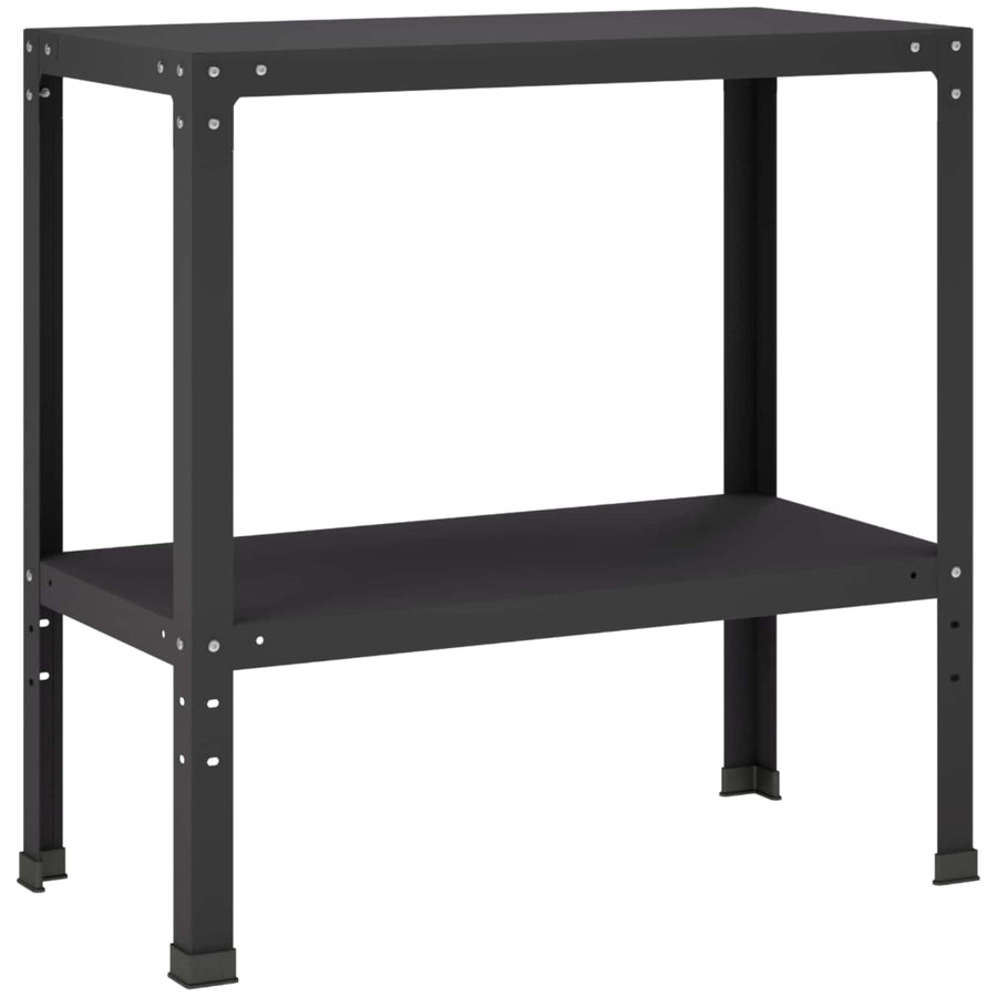 Planttafel 80 x 40 x 80 cm Gepoedercoat staal Zwart