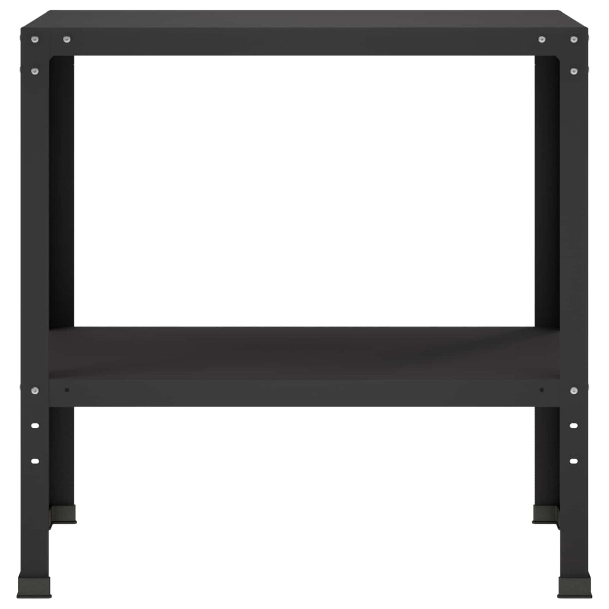 Planttafel 80 x 40 x 80 cm Gepoedercoat staal Zwart