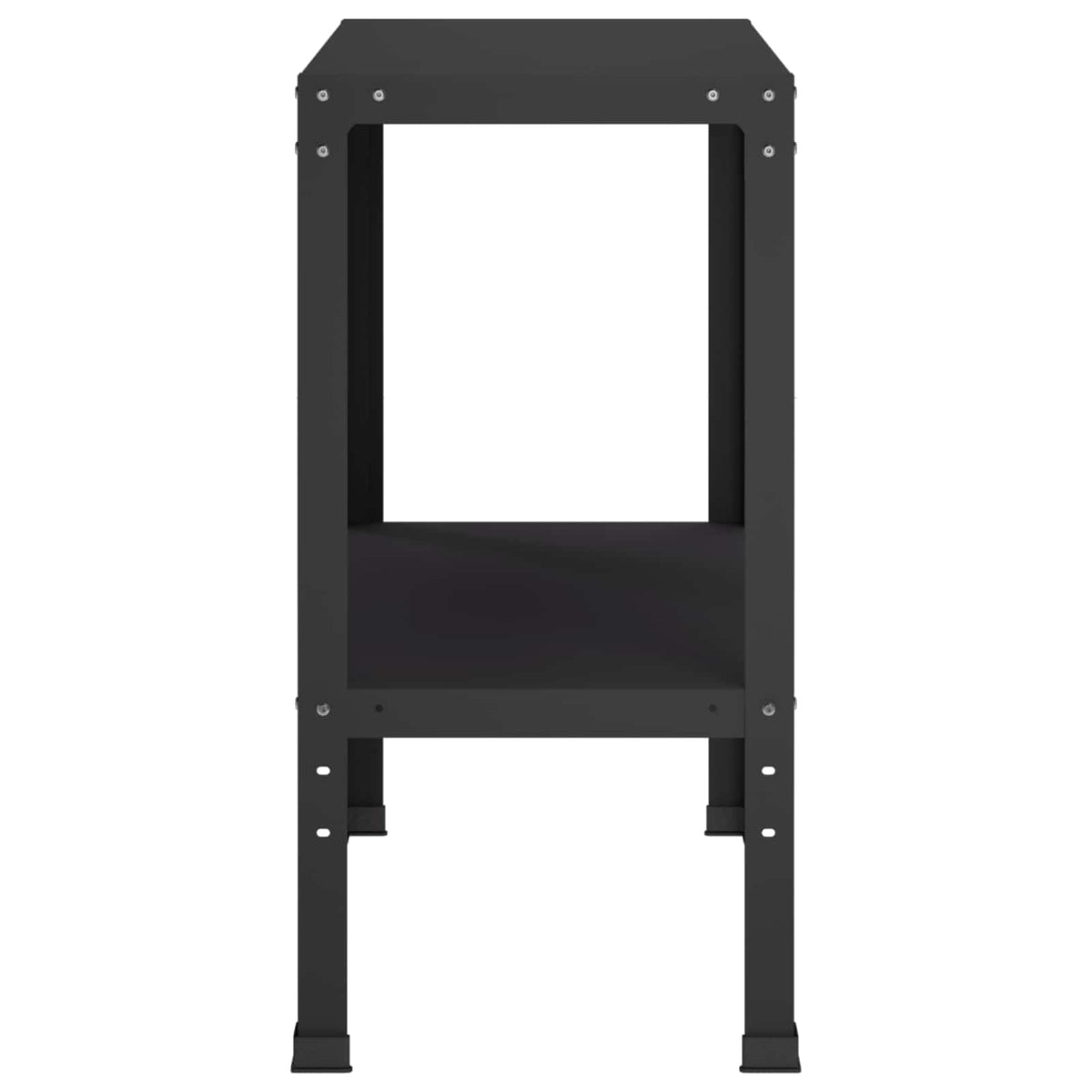 Planttafel 80 x 40 x 80 cm Gepoedercoat staal Zwart