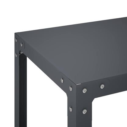 Planttafel 80 x 40 x 80 cm Gepoedercoat staal Antraciet