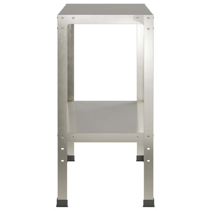 Planttafel 80 x 40 x 80 cm Roestvrij staal zilver