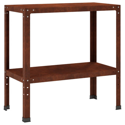 Planttafel 80 x 40 x 80 cm weervast staal Roestkleurig