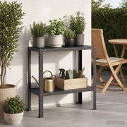 Planttafel 60x40x80 cm gepoedercoat staal zwart