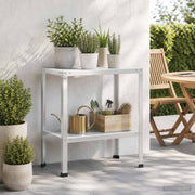 Planttafel 60x40x80 cm gepoedercoat staal wit
