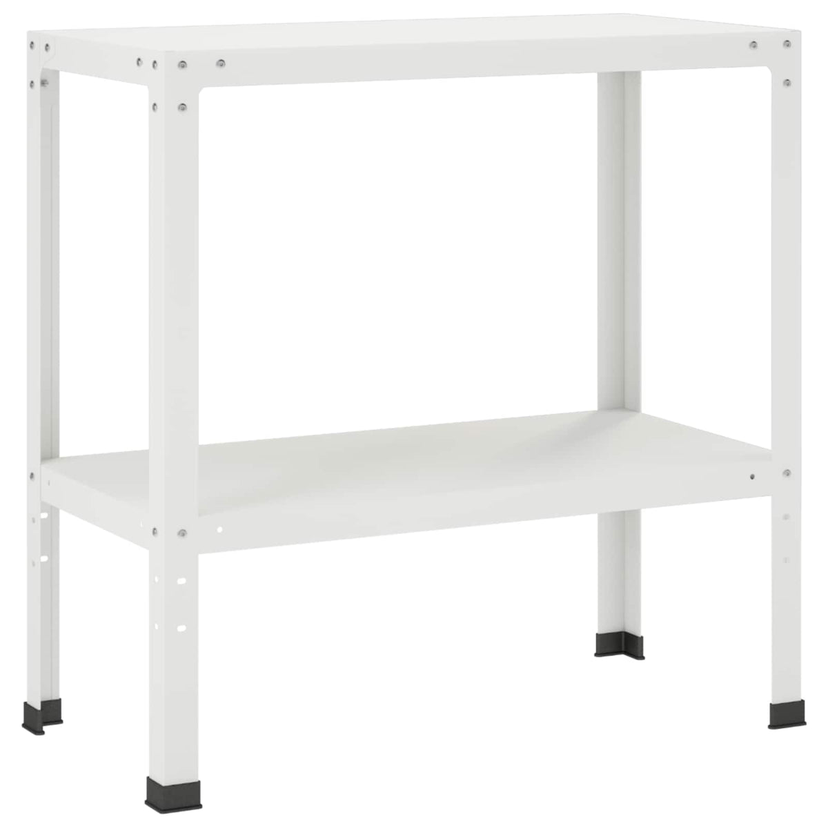 Planttafel 60 x 40 x 80 cm Gepoedercoat staal Wit