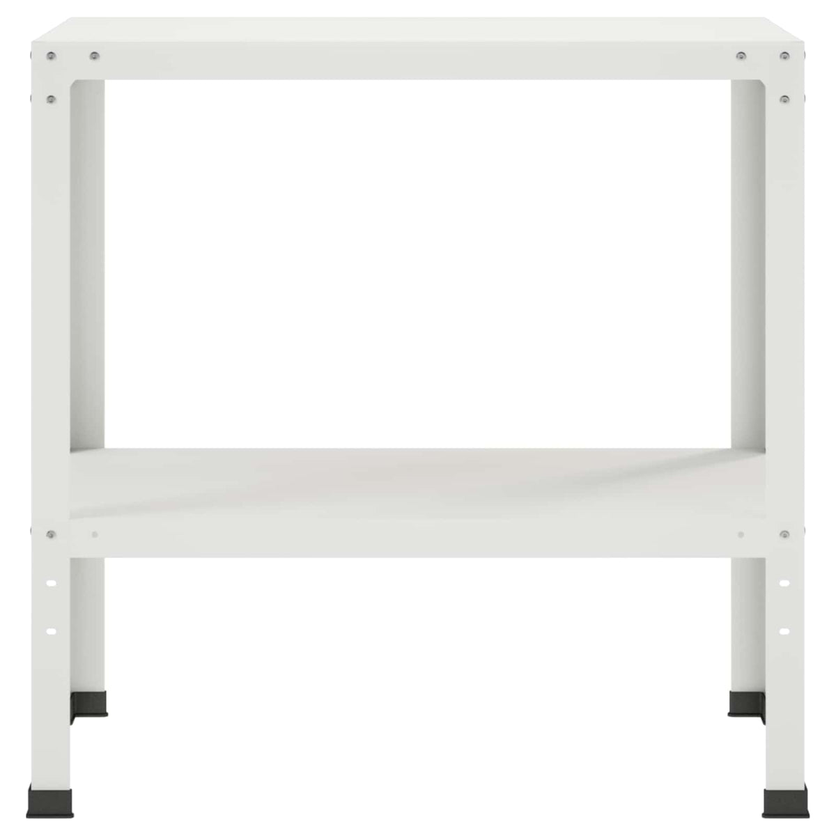 Planttafel 60 x 40 x 80 cm Gepoedercoat staal Wit
