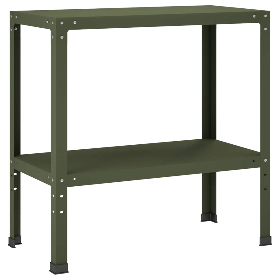 Planttafel 60 x 40 x 80 cm Gepoedercoat staal Olijfgroen