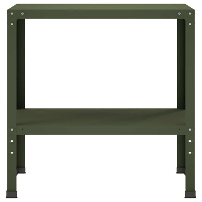 Planttafel 60 x 40 x 80 cm Gepoedercoat staal Olijfgroen