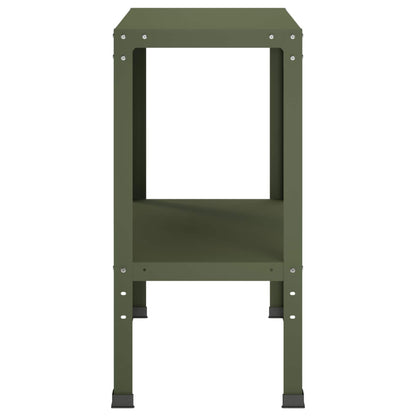 Planttafel 60 x 40 x 80 cm Gepoedercoat staal Olijfgroen