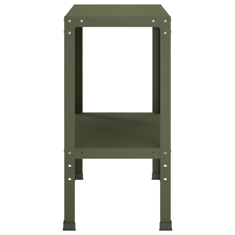 Planttafel 60 x 40 x 80 cm Gepoedercoat staal Olijfgroen