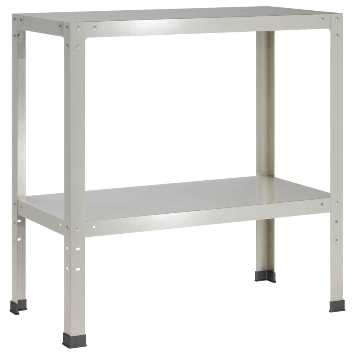 Planttafel 60 x 40 x 80 cm Roestvrij staal zilver