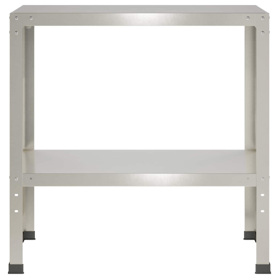 Planttafel 60 x 40 x 80 cm Roestvrij staal zilver