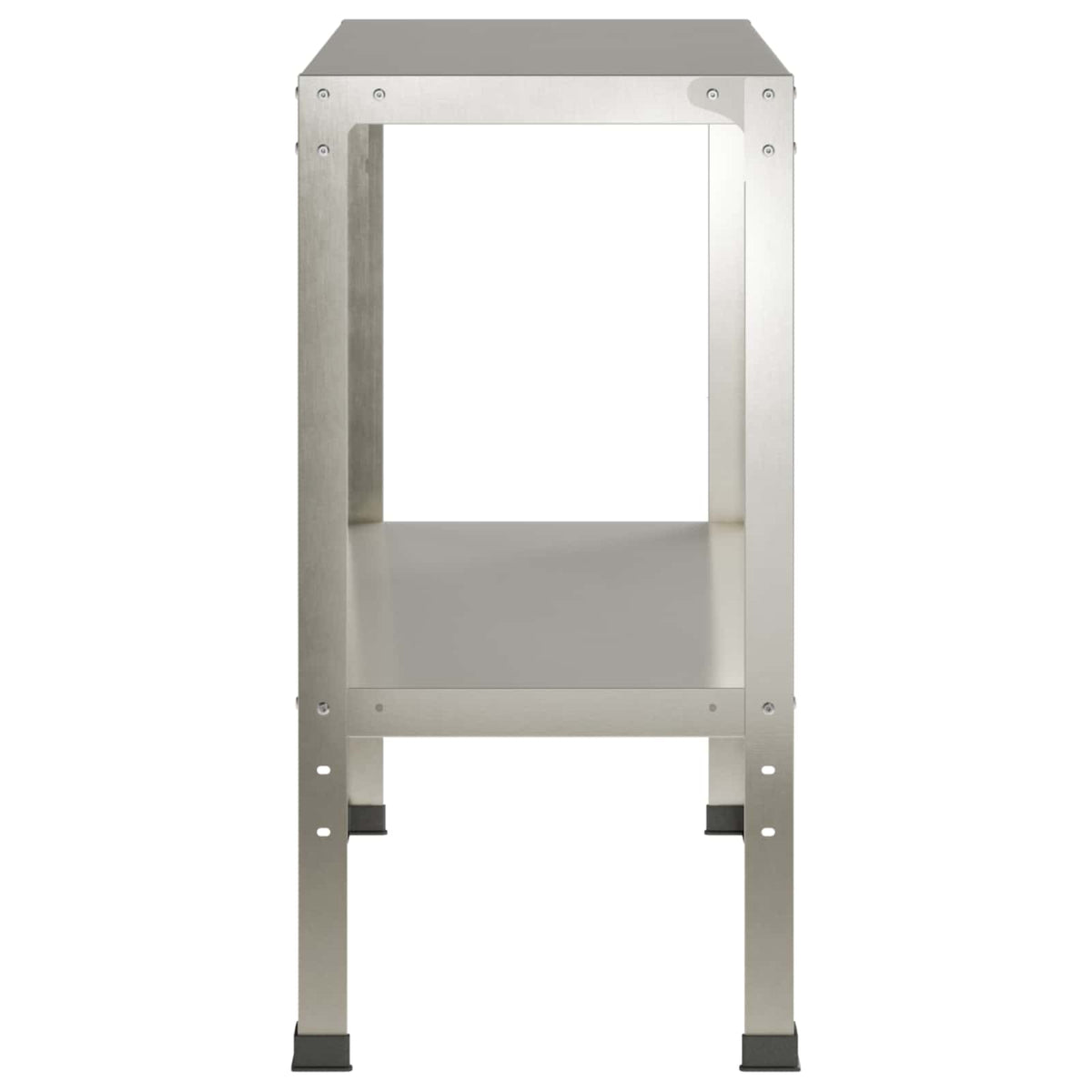 Planttafel 60 x 40 x 80 cm Roestvrij staal zilver