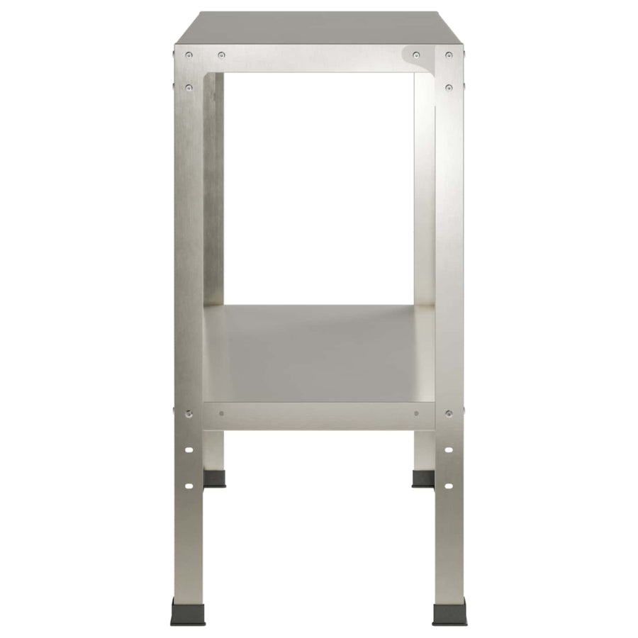 Planttafel 60 x 40 x 80 cm Roestvrij staal zilver