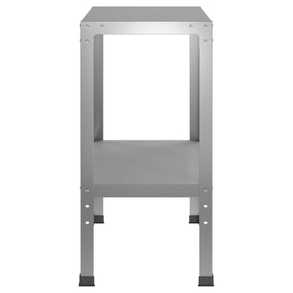 Planttafel 60 x 40 x 80 cm Gegalvaniseerd staal zilver