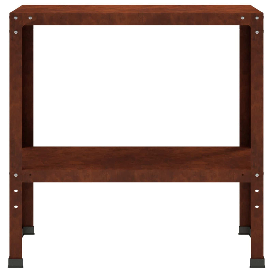 Planttafel 60 x 40 x 80 cm weervast staal Roestkleurig